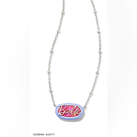 NWT Barbie x Kendra Scott Elisa Satellite Reversible Necklace - Picture 6 of 6